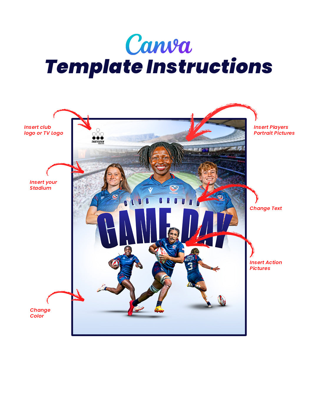 Game Day Template (Canva)