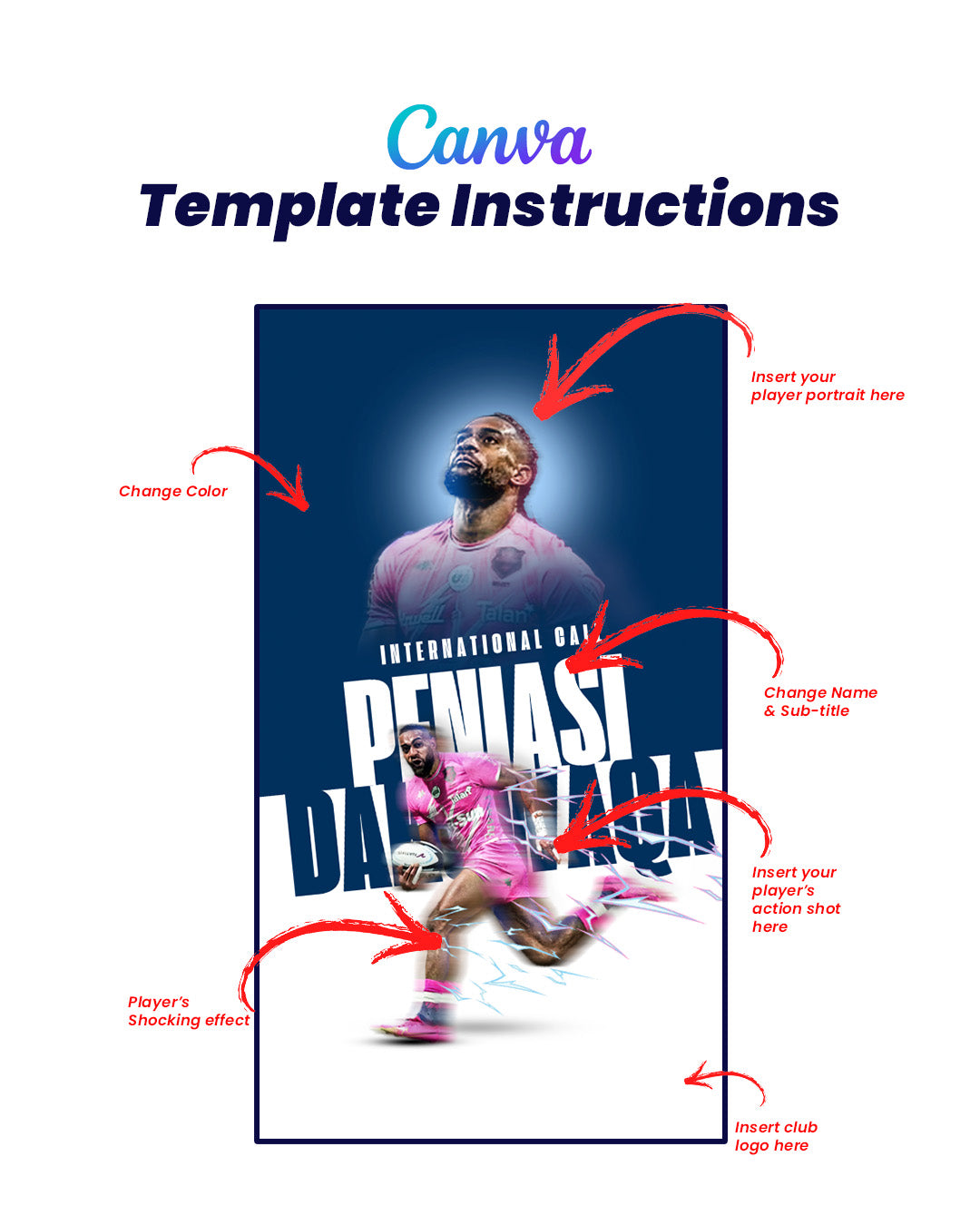 Player in Action Template (Canva)