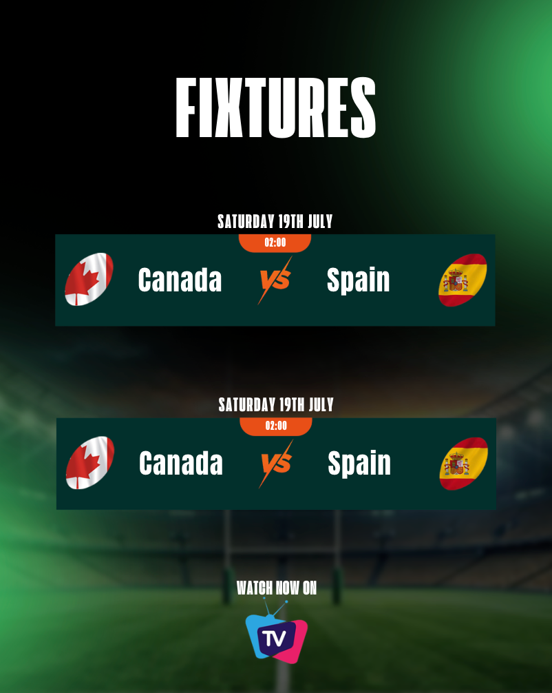 Rugby Fixtures TV Template (Canva)